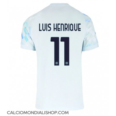Maglie da calcio Inter Milan Luis Henrique #11 Seconda Maglia 2025-26 Manica Corta Maglie da calcio Inter Milan Luis Henrique #11 Seconda Maglia 2025-26 Manica Corta